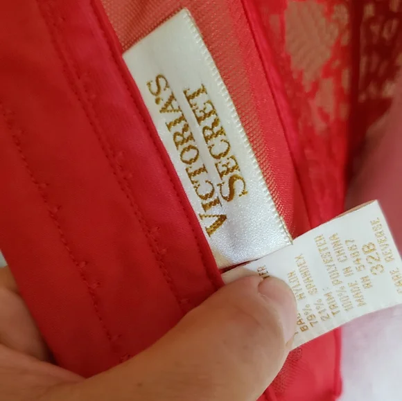 Vintage red corset bustier garter top Victoria's Secret - Picture 6 of 7